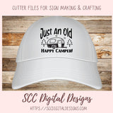 Happy Camper SVG, Glamper Coffee Mug for Mom, Glamping Camping Sign for Girlfriend, Making Memores RV Life Quote for Men, Glamper Decal for Mom