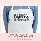 Old Rabbit Easter Egg Company SVG, DIY Farmhouse Kitchen Sign Decor, Colored Egg PNG for Kids Shirt, Instant Download Cricut Design for Cups