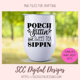 Porch Sittin and Sweet Tea Sippin ciricuit design in SVG, EPS, DXF, JPG, PNG formats