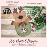 Reindeer Christmas Ornament SVG
1 design in svg digital laser format