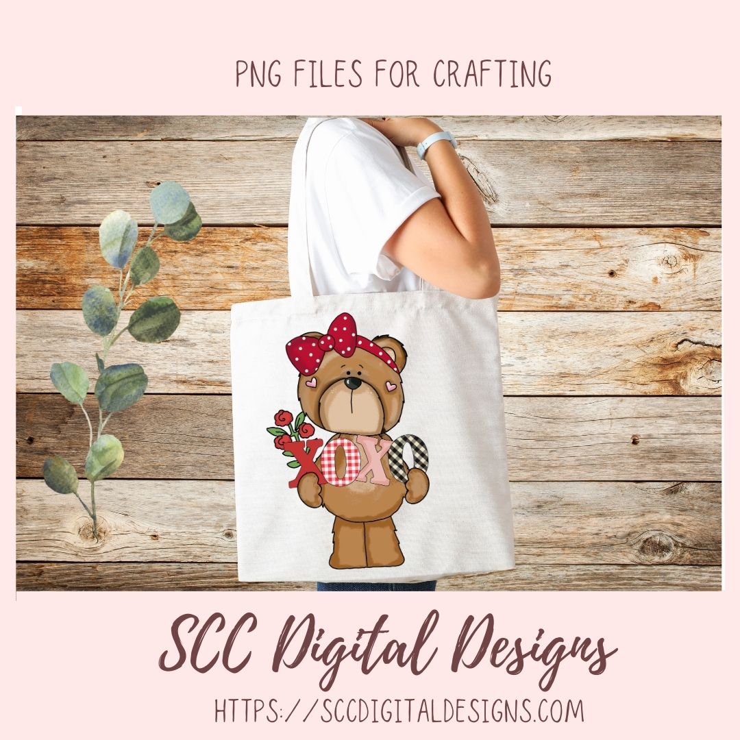 Whimsical Bears Clipart, Love Letter, Red Roses, Chocolate Candies Clip Art for Sublimation for Stickers, Cute PNG Designs for Kids Shirts