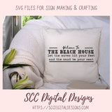 Welcome to the Beach House SVG 1 design in svg eps dxf jpg png formats