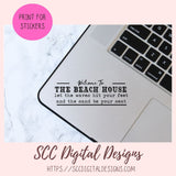 Welcome to the Beach House SVG 1 design in svg eps dxf jpg png formats