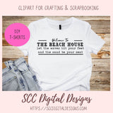 Welcome to the Beach House SVG 1 design in svg eps dxf jpg png formats