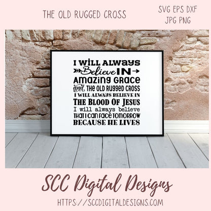 The Old Rugged Cross SVG 1 design in svg eps dxf jpg png formats