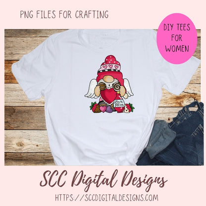 Valentine Gnome PNG 1 design in 300 dpi png format