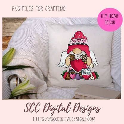Valentine Gnome PNG 1 design in 300 dpi png format