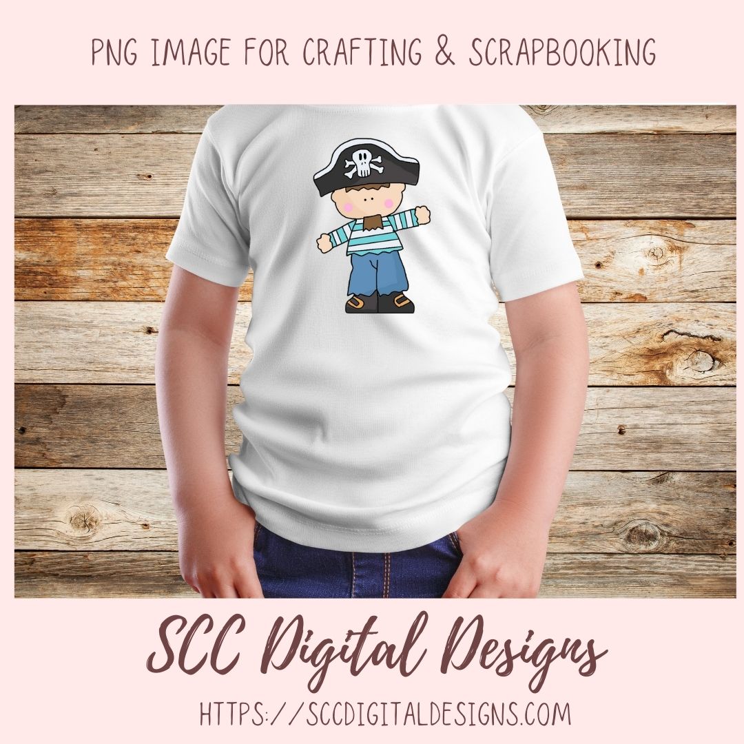 Pirate Clipart Bundle, Walk the Plank Clipart PNG for Stickers for Kids, Ship Skull & Crossbones Flag Wordart for Scrapbooking Elements,