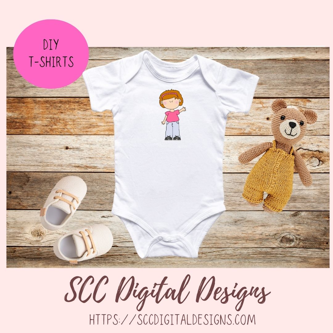 Kids Clipart, Diverse Boys & Girls PNG, Waving Children Digi Stamps, DIY Coloring Pages for Preschoool or Homeschool Activities