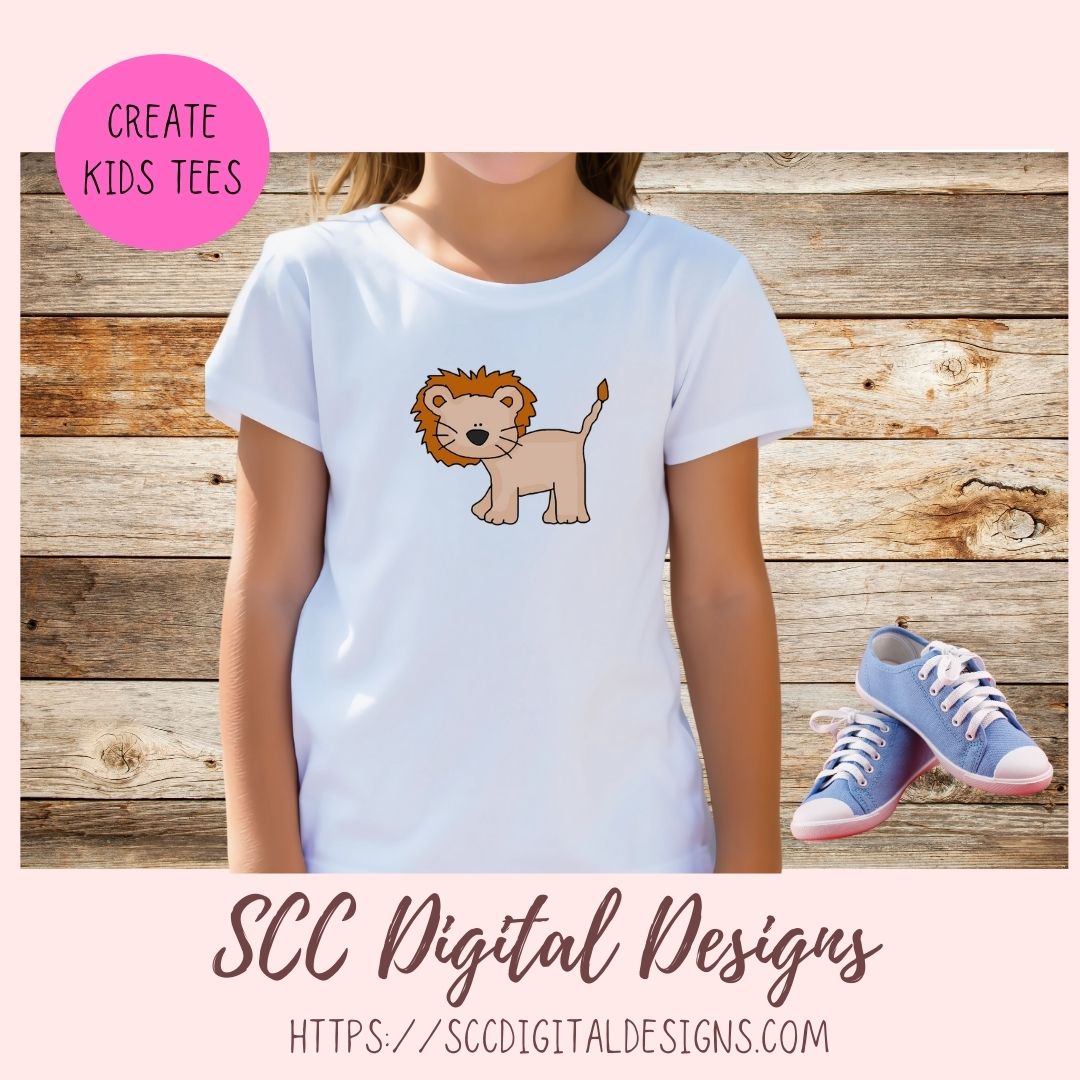 Zoo Animals PNG, Safari Digi Stamps for Kid's Coloring Pages, Lion Tiger Bear Clip Art for Digital Scrapbooking, Whimsical Wildlife Wall Art