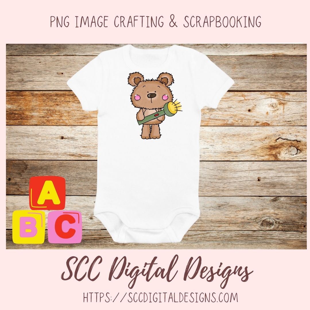 Whimsical Bear Clipart, Campfire Lantern Sleeping Bag, Camping Wordart for Sublimation Tumblers, Nursery Art Decor, Scrapbook Elements