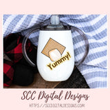 Cute Smores PNG, Marshmallows Word Art Campfire Clipart and Scrapbook Elements for Sublimation, DIY Camping Mugs & Tumblers for Mom