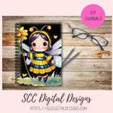 angel bumble bee stickers 8 designs in 300 dpi png format