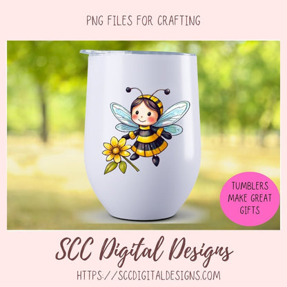 angel bumble bee stickers 8 designs in 300 dpi png format