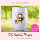 angel bumble bee stickers 8 designs in 300 dpi png format