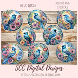 Blue Birds PNG Clipart 8 - 300 dpi png images