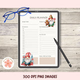 Christmas Gnomes Clipart Bundle, Whimsical Santa Gnomes, Gingerbread Cookies, Stockings & Candy Cane PNGs for DIY Crafts, Stickers & Scrapbooking
