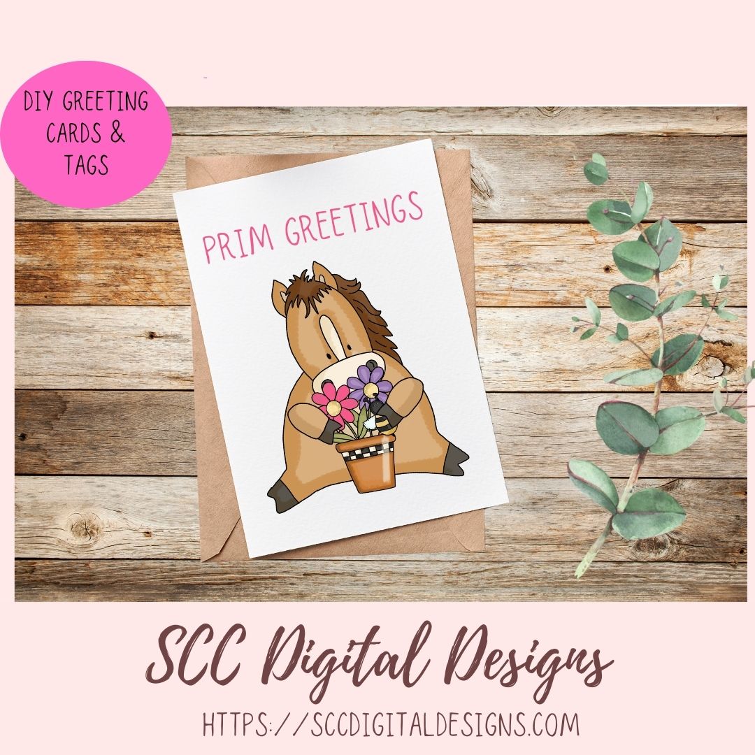 Horse PNG files for Sublimation Tumblers, Spring Flowers Clip Art for Stickers for Kid's Printable Wall Art for Girls Room Animal Lover Gift