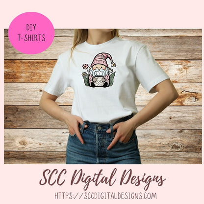 Cute Boho Coffee Gnome Stickers PNGs for Digital and Printable Planners, Bullet Journals, Scrapbooking, Laptops, Hippy Gnomes Gift for Women
