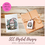 Cute Boho Coffee Gnome Stickers PNGs for Digital and Printable Planners, Bullet Journals, Scrapbooking, Laptops, Hippy Gnomes Gift for Women