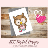 Cute Owl PNGs, Woodland Animals Clipart for Stickers for Kids, Cupcakes & Cherries Clip Art Images for Paper Crafting and Scrapbook Elements