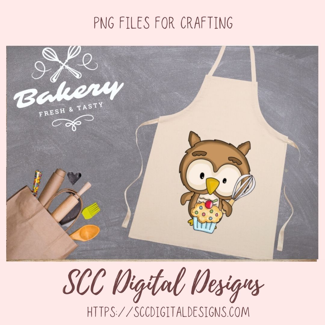 Cute Owl PNGs, Woodland Animals Clipart for Stickers for Kids, Cupcakes & Cherries Clip Art Images for Paper Crafting and Scrapbook Elements