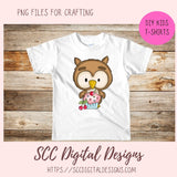 Cute Owl PNGs, Woodland Animals Clipart for Stickers for Kids, Cupcakes & Cherries Clip Art Images for Paper Crafting and Scrapbook Elements
