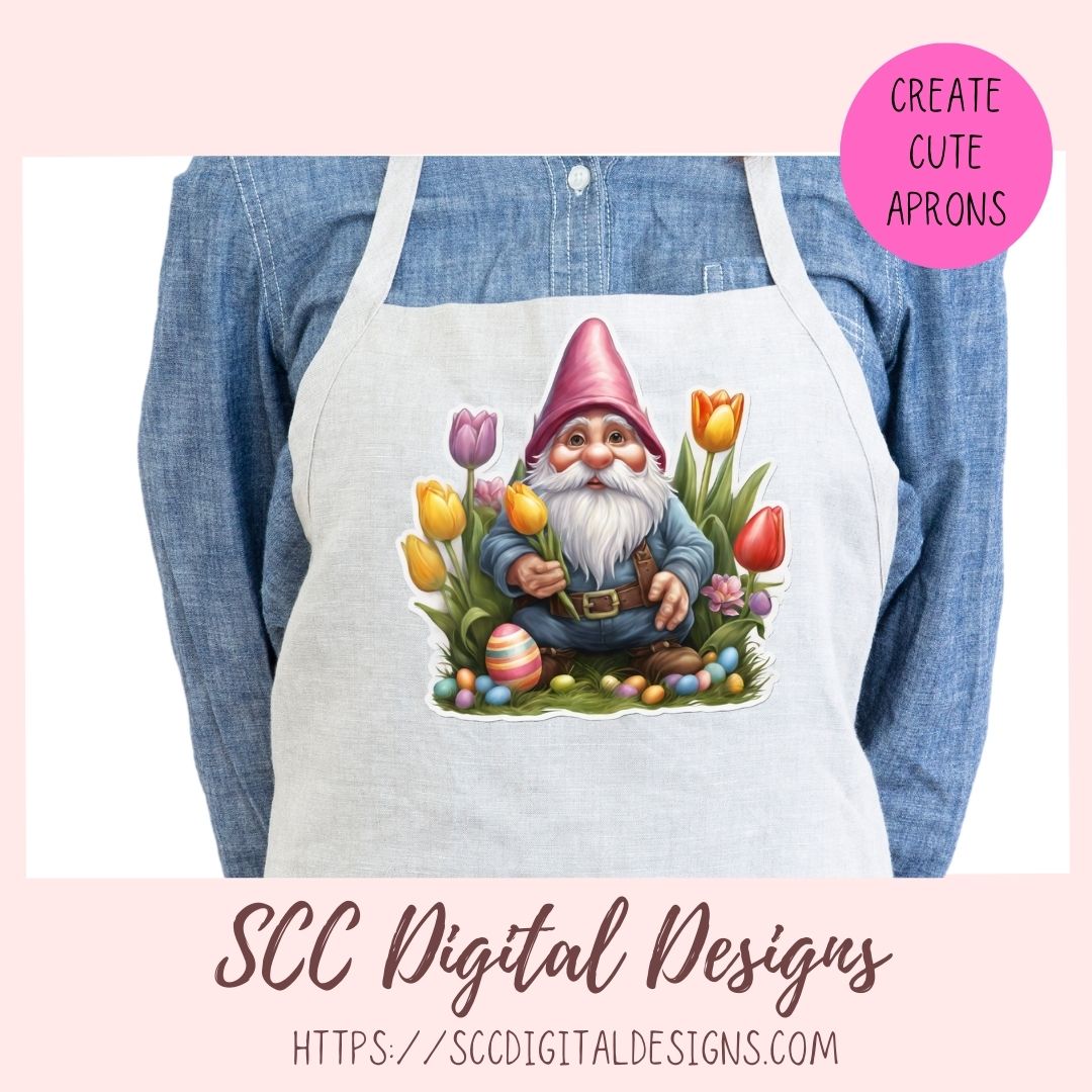 Cute Easter Gnomes Stickers PNGs for Digital and Printable Planners, Bullet Journals, Scrapbooking, Laptops, Gnome Lover Gift for Women