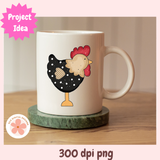 Farm Animals PNG Bundle – Cute Cow, Pig, Chicken & Dog Clipart for Kids’ Shirts, Mugs & DIY Crafts