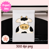 Farm Animals PNG Bundle – Cute Cow, Pig, Chicken & Dog Clipart for Kids’ Shirts, Mugs & DIY Crafts