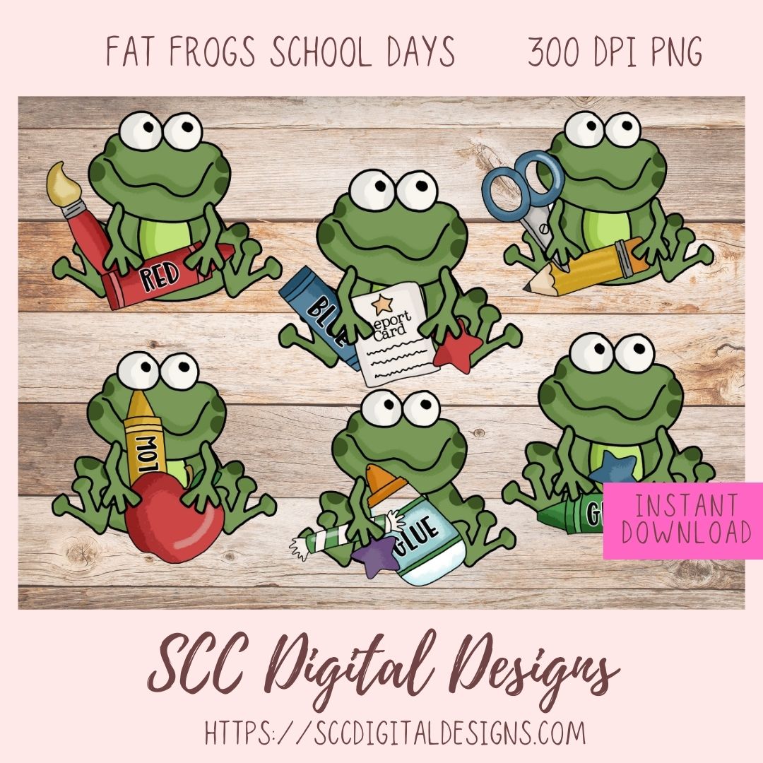 School Days Clipart 6 - designs in 300 dpi png format