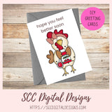 Get Well Soon Clipart 6 designs in 300 dpi png format