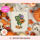 Halloween Clipart 6 images in 300 dpi png format