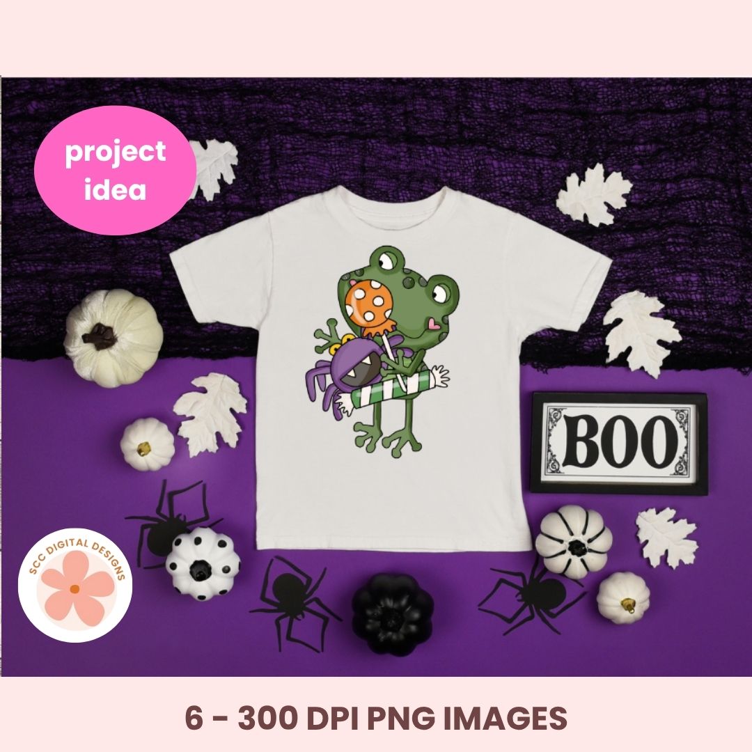 Halloween Clipart 6 images in 300 dpi png format