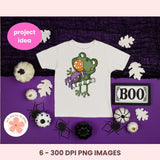 Halloween Clipart 6 images in 300 dpi png format