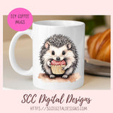 Birthday Clipart, Cute Hedgehogs and Cupcake PNG Designs for Printable & Digital Stickers, Planner Accessories, Scrapbook Elements, Junk Journaling and Paper Crafting & More!