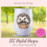 Birthday Clipart, Cute Hedgehogs and Cupcake PNG Designs for Printable & Digital Stickers, Planner Accessories, Scrapbook Elements, Junk Journaling and Paper Crafting & More!