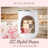 Valentine PNG Bundle, Cute Hedgehog Clipart for Sublimation for Stickers Whimsical Wildlife Clip Art for Wall Art Greeting Cards & Gift Tags