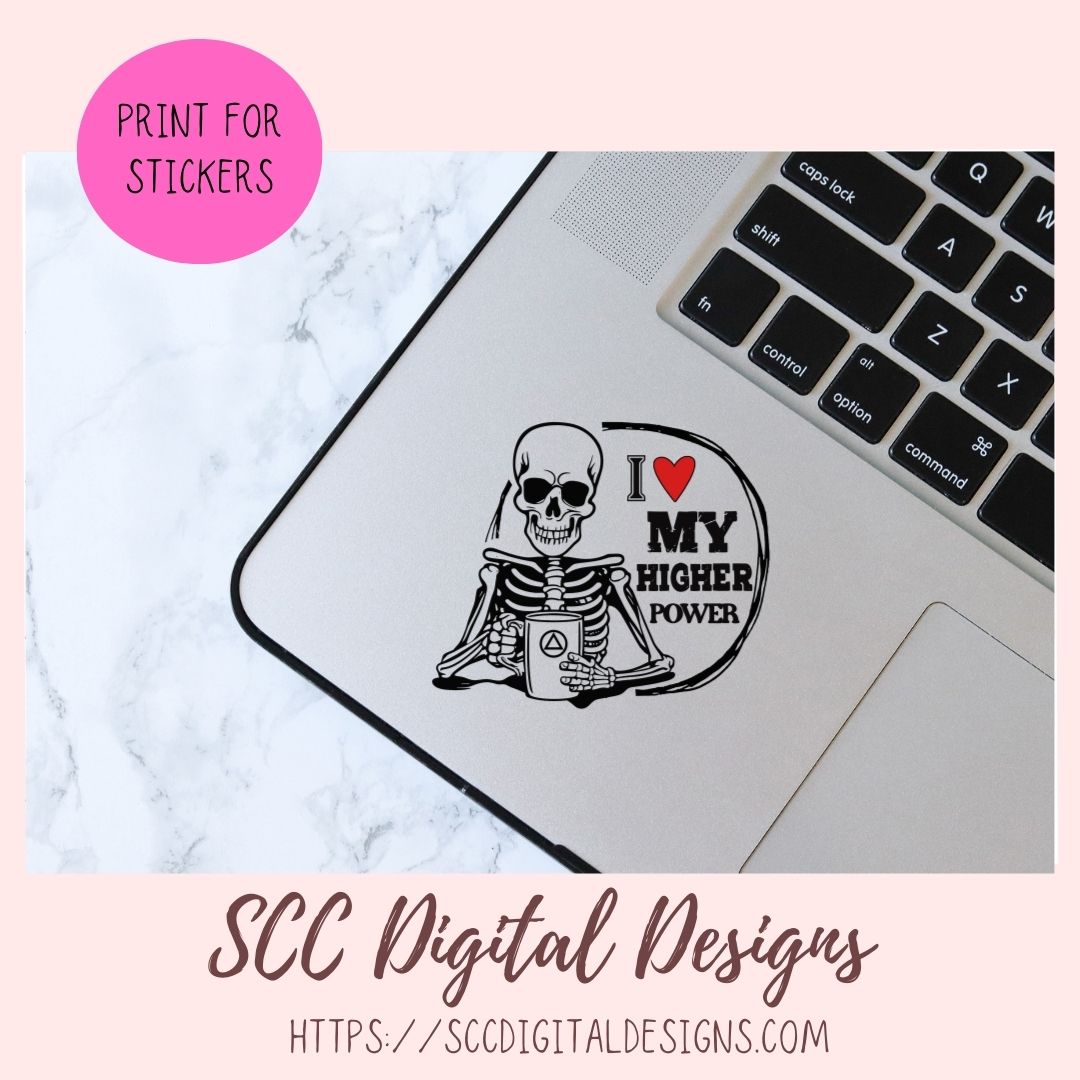 Empowering Higher Power Recovery Sublimation PNG: Sober & Recovery Clipart Design for DIY T-Shirts, Wall Art, and More