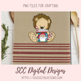 Whimsical Christmas Clipart, Lion Hot Cocoa Mugs, Reindeer, Snowmen, & Santa PNGs, DIY Greeting Cards, Gift Tags, Digital Scrapbook Elements