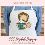 Whimsical Christmas Clipart, Lion Hot Cocoa Mugs, Reindeer, Snowmen, & Santa PNGs, DIY Greeting Cards, Gift Tags, Digital Scrapbook Elements