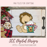 Whimsical Christmas Clipart, Lion Hot Cocoa Mugs, Reindeer, Snowmen, & Santa PNGs, DIY Greeting Cards, Gift Tags, Digital Scrapbook Elements