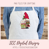 Christmas Gnome Clipart, Santa Gnome, Snowmen, Hot Cocoa Bomb Mugs PNG, DIY Greeting Cards & Gift Tags, Winter Holiday Farmhouse Wall Art