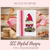 Christmas Gnome Clipart, Santa Gnome, Snowmen, Hot Cocoa Bomb Mugs PNG, DIY Greeting Cards & Gift Tags, Winter Holiday Farmhouse Wall Art