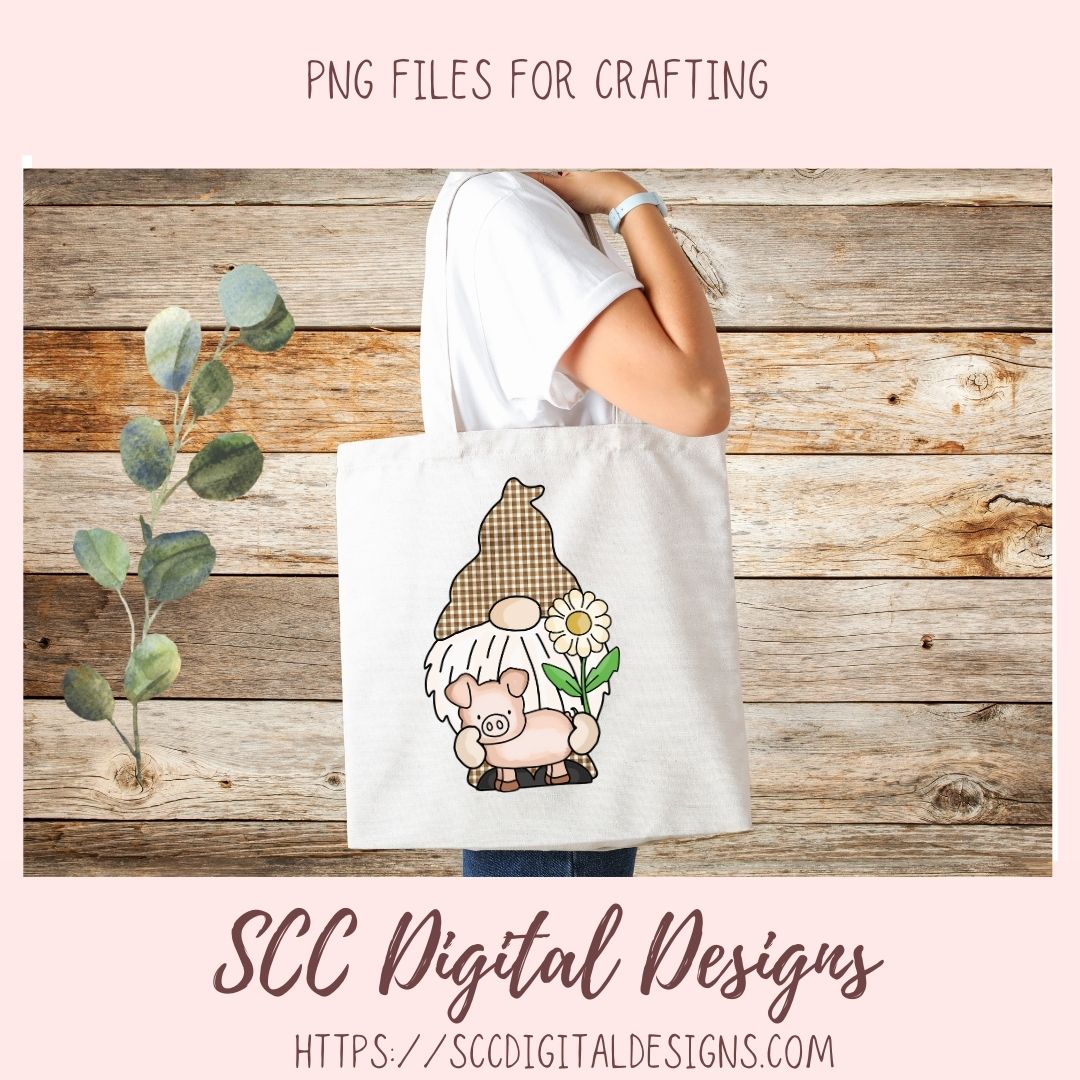Farm Animals Gnome Clipart, Horse Sheep Chicken Duck Cow PNGs for Kids Stickers or TShirts, Whimsical Animal Lover Farmhouse Home Decor