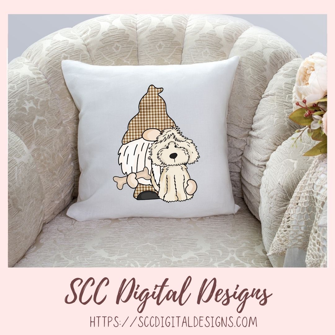 Whimsical Dog Gnome Clipart Set
6 designs in 300 dpi png format