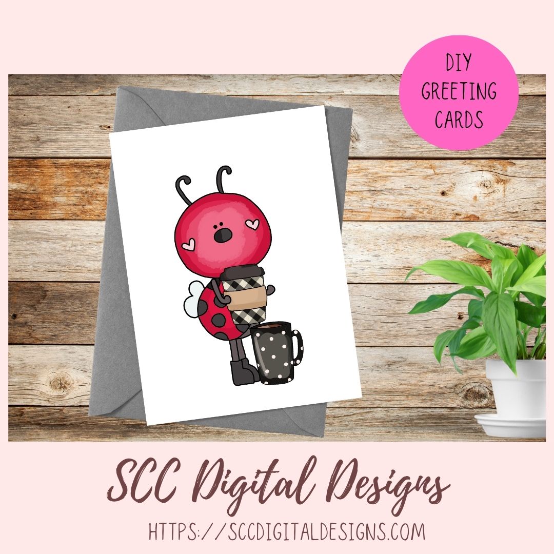 red bees Coffee Shop Clipart 6 - 300 dpi png format