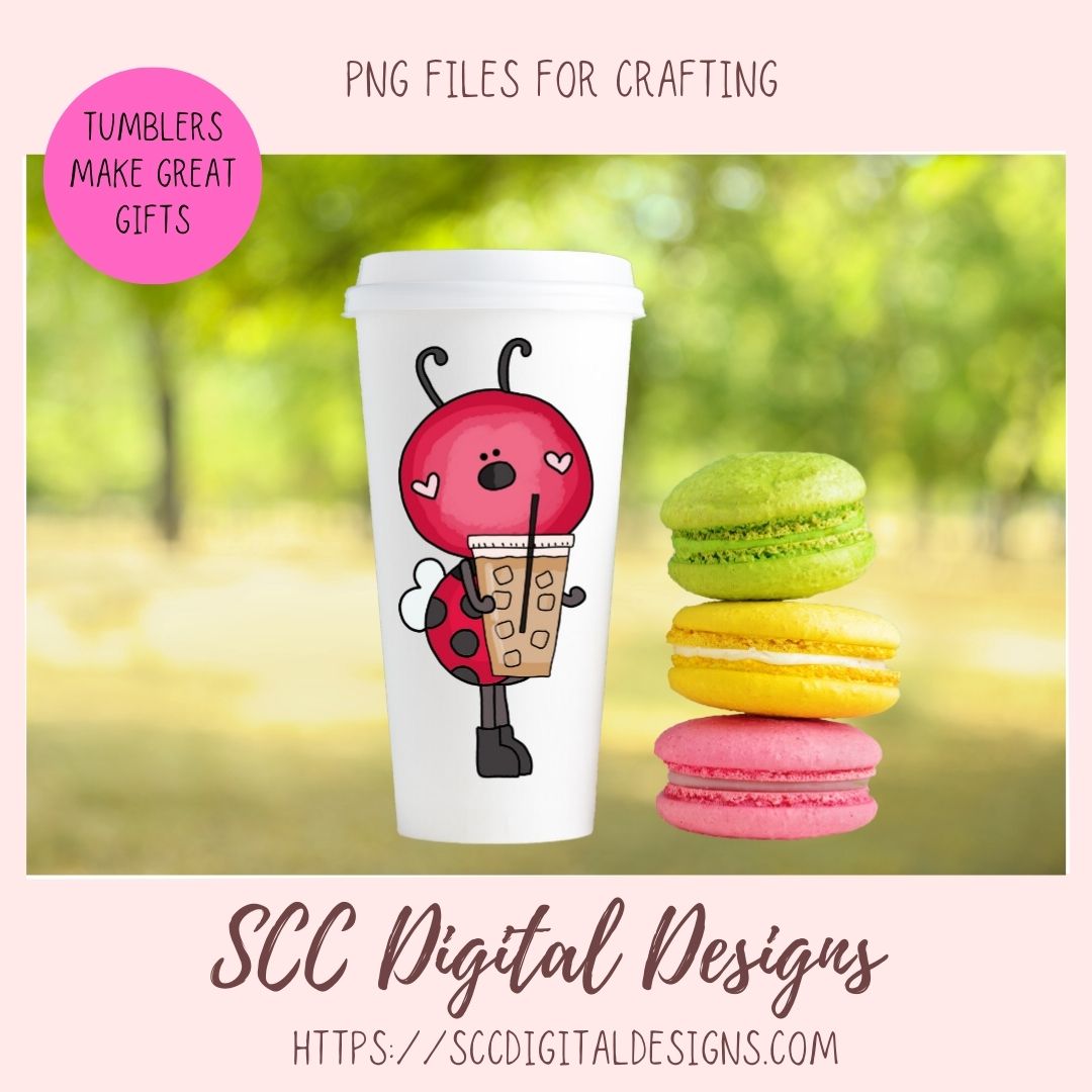 red bees Coffee Shop Clipart 6 - 300 dpi png format