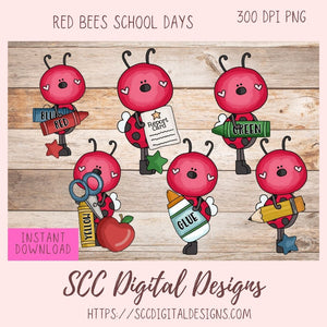 School Days Clipart  - 300 dpi png images