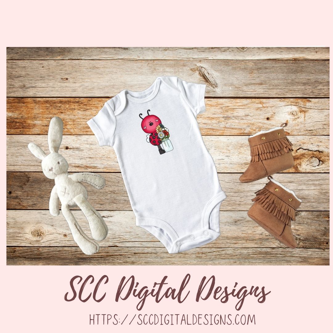 Cute Bee PNG for Sublimation for Stickers, Primitive Flower Clipart for Scrapbook Elements, Whimsical Wildlife Clip Art for Kid's Wall Decor